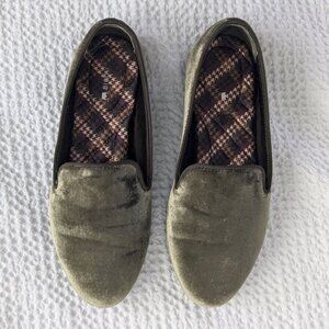 Birdies Green Velvet Starling Size 7